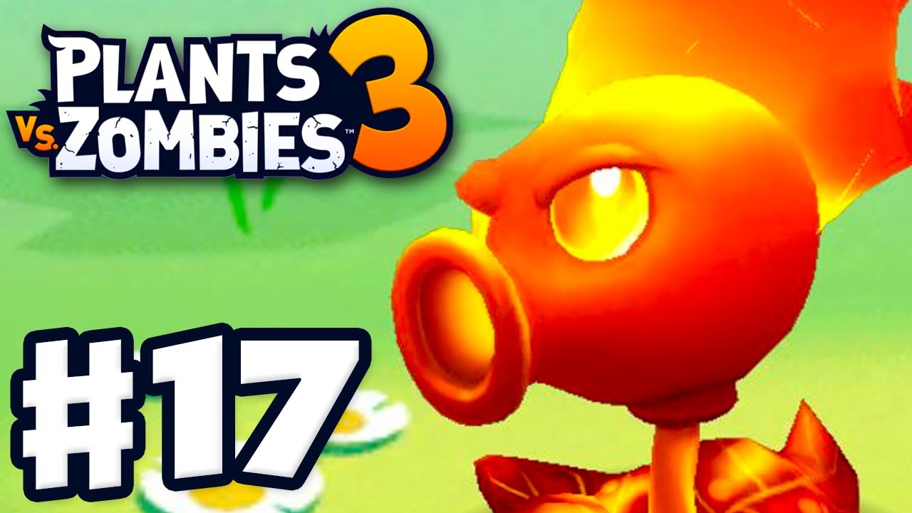 Fire Peashooter! Exclusive Club Plant! - Plants vs. Zombies 3 - Gameplay  Walkthrough Part 17 