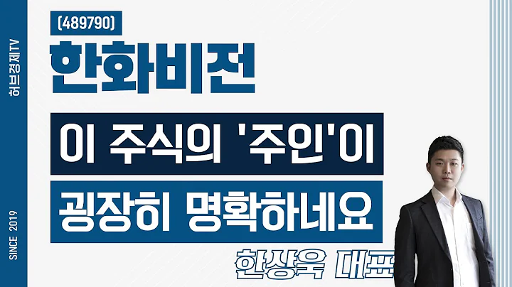한화비전 (489790) - 이 주식의 '주인'이 굉장히 명확하네요