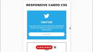 Responsive Social Media Cards Design with HTML & CSS