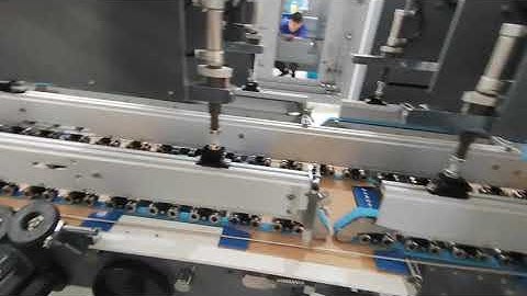 Rolam 1450PCS 4 Corners Box Folder Gluer Testing Video