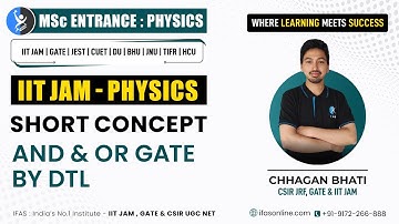 Explanation Of And Or Gate Diode Transistor Logic For Physics |IIT JAM|