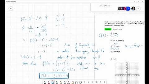 MATH 1314   Ch 3 1 Quadratic Functions