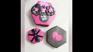 Hexagon Explosion Box | DIY Gift Box  | Art and Craftlicious