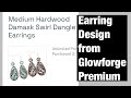 Easy Earring Design with Glowforge Laser #glowforge #diy jewelry # how to make