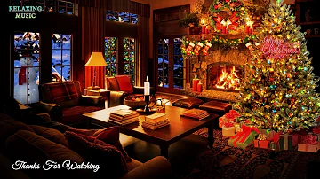 Heavenly Christmas With Fireplace & Snowstorm Sounds For Sleeping,Relaxtion...