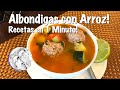 Albondigas con arroz  recetas en 1 minuto