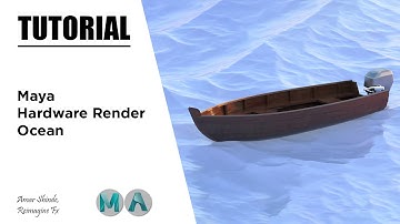 How To Make A Boat Float In Ocean | Maya | Hardware Renderer - Tutorial