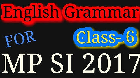 Spotting errors in English|Error detection and Correction P-4|MP SI ENGLISH Class - 6