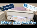🌺 Sticker Paper Quality Test: Onlinelabels vs Sheetlabels 🌺