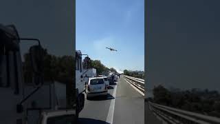Canadair In Azione Autostrada A19 Direzione Palermo Nei Pressi Dell Area Di Servizio Caracoli