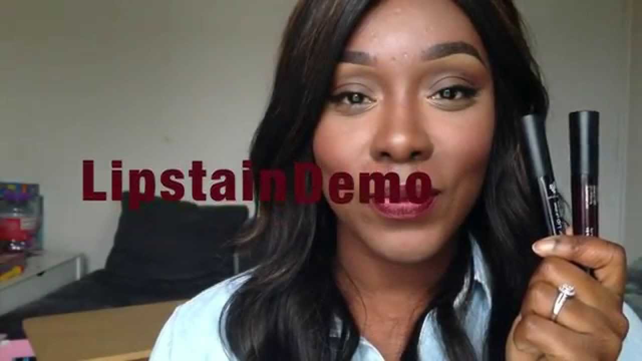Younique Lip Stain Demo/Review YouTube