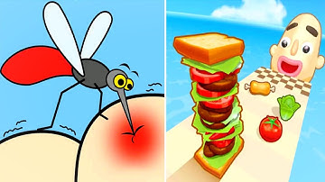 Help Me Tricky Story vs Sandwich Runner - Satisfying ASMR Gameplay All Levels