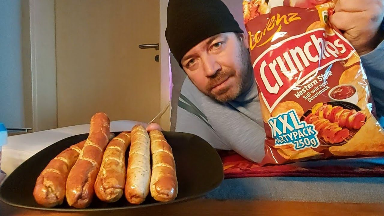 Bratwurst,Crunchips-Western Style, Schrimssalat und Drachenlord Doku!