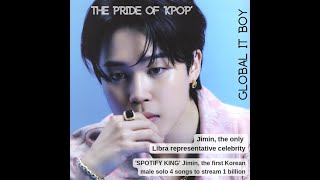 061022 Jimin Dose - ' The Pride of K-Pop ' Jimin 1B Spotify Streams + only Asian Libra Celebrity