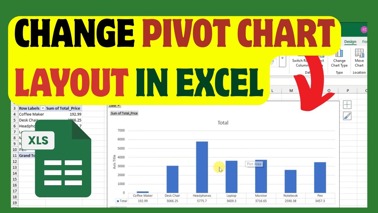 How To Change Pivot Chart Layout In Excel