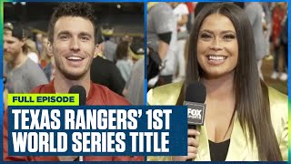 Texas Rangers are World Series Champs + interviews & LIVE locker room celebration | Flippin' Bats