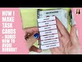 How I Make My Planner Task Cards + BONUS How to avoid burnouts