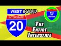 I20 westbound the entire interstate