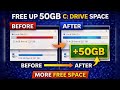 Free Up 50GB Space on C Drive in Windows 11/10 🚀 | Fix Low Disk Space (Step-by-Step)