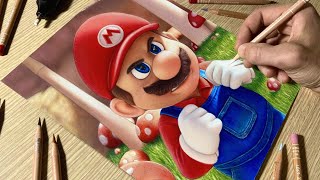 Drawing Mario (The Super Mario Bros. Movie) • Time Lapse