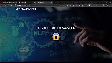 Disaster Tweets Django app demo