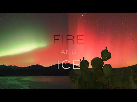 Fire and Ice | Northern Lights from Arizona and the Alps | 8K