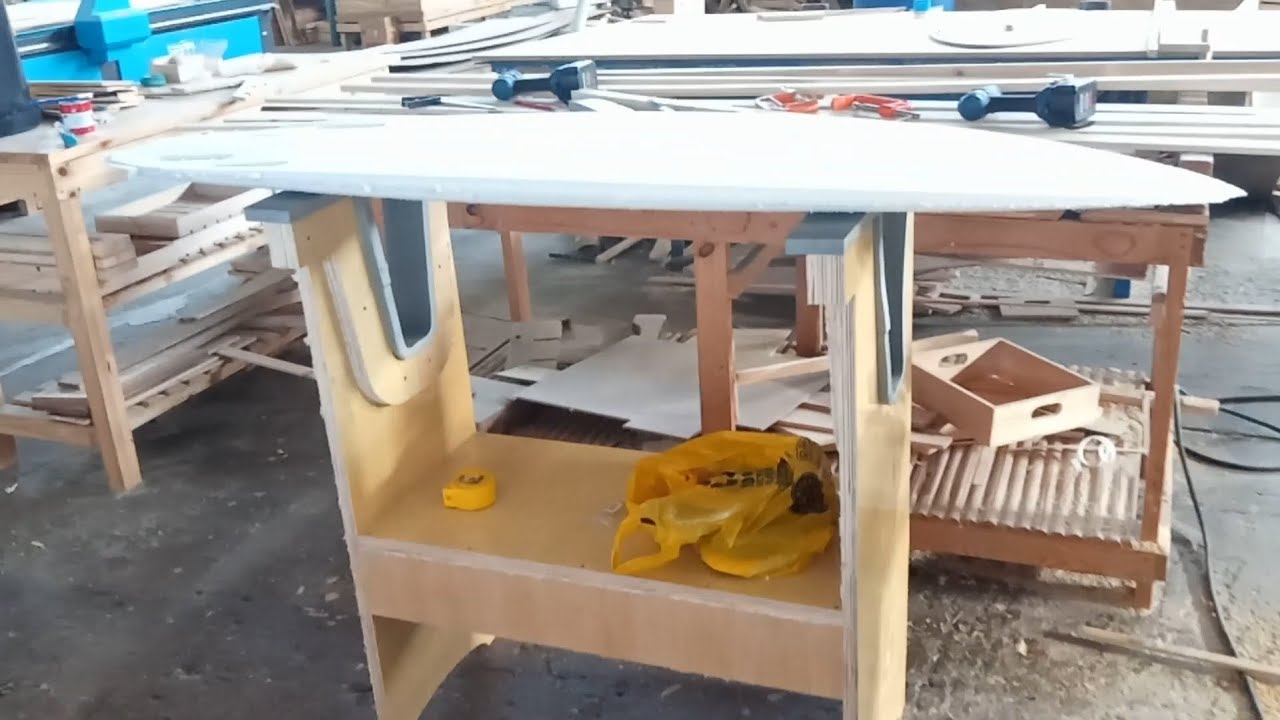 CNC Shaping a Kite Surfboard in KaroroCAM  - Part 15 - Building the Shaping Stand