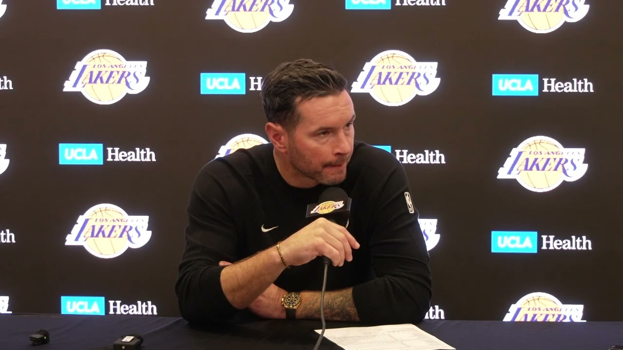 JJ Redick talks the new 3-2 matchup zone, turnovers, and playing time after the Lakers' preseason game vs the Sacramento Kings on October 8, 2026. Redick says the zone they tried tonight—with Matisse Thybulle and Ziaire Williams applying early ball pressure—"that's gonna be a weapon for us," while also noting "there's a lot of work to be done" taking care of the basketball and that "the guys that are going to help us win basketball games are going to play."

⏱️ Chapters
00:00 JJ Redick on preseason progress and turnovers
01:34 Process to start the game and "a lot of work to be done"
02:57 Trying the 3-2 matchup zone: "a weapon for us"
03:46 Collin Sexton, Adou Thiero and who will play
04:22 Opportunity across an 82-game season
05:26 Jake LaRavia's shooting foundation

▶ Shorts from this session: https://youtube.com/shorts/McgK-Btw9NU | https://youtube.com/shorts/wErqmcouIzU | https://youtube.com/shorts/E9JxKJGMnWQ
🏀 All Lakers practice reports & pressers (Lake Show Close Up): https://www.youtube.com/playlist?list=PLgUEwO8D7_1_8wAc34N83Iu9os_98E1DD
🔔 Subscribe for daily Lakers access: https://www.youtube.com/@Infanity-TV?sub_confirmation=1
🎥 Video via Jeff Sims (@Jeffrey_L_Sims on X)
📸 Instagram: https://www.instagram.com/infanitytv_/

#Lakers #JJRedick #LakeShow