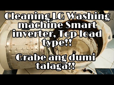 Paano linisin/baklasin ang LG Smart inverter washing machine | Paglilinis ng maruming washing |