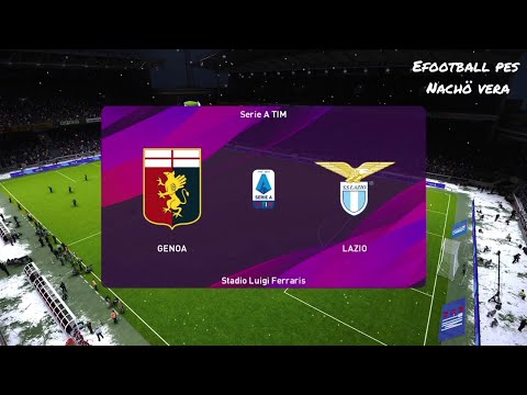 Genoa vs Lazio - Fecha 18 - Serie A Tim - eFootball PES 2020 - Game Play