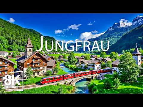 Jungfrau, Switzerland 8K video - One of the most beautiful places in the world
