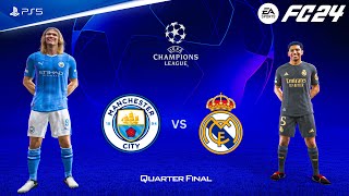 FC 24 - Manchester City vs Real Madrid | UEFA Champions League Quarter Final | PS5™ [4K60]