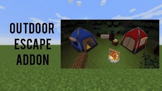 Minecraft PE - Outdoor escape - (Addon) screenshot 1