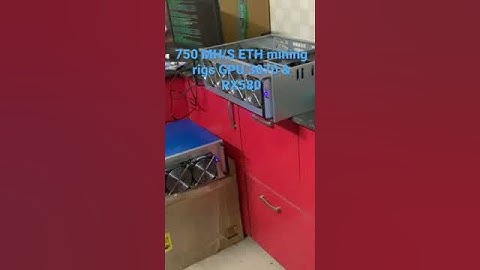Eth mining rigs 750 MH/S #ethereum #mining