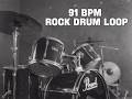 91 BPM Rock Drums Backing Track