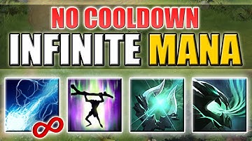 Infinite Ball Lightning Abuse [No Cooldown Build with Infinite Mana] Dota 2 Ability Draft