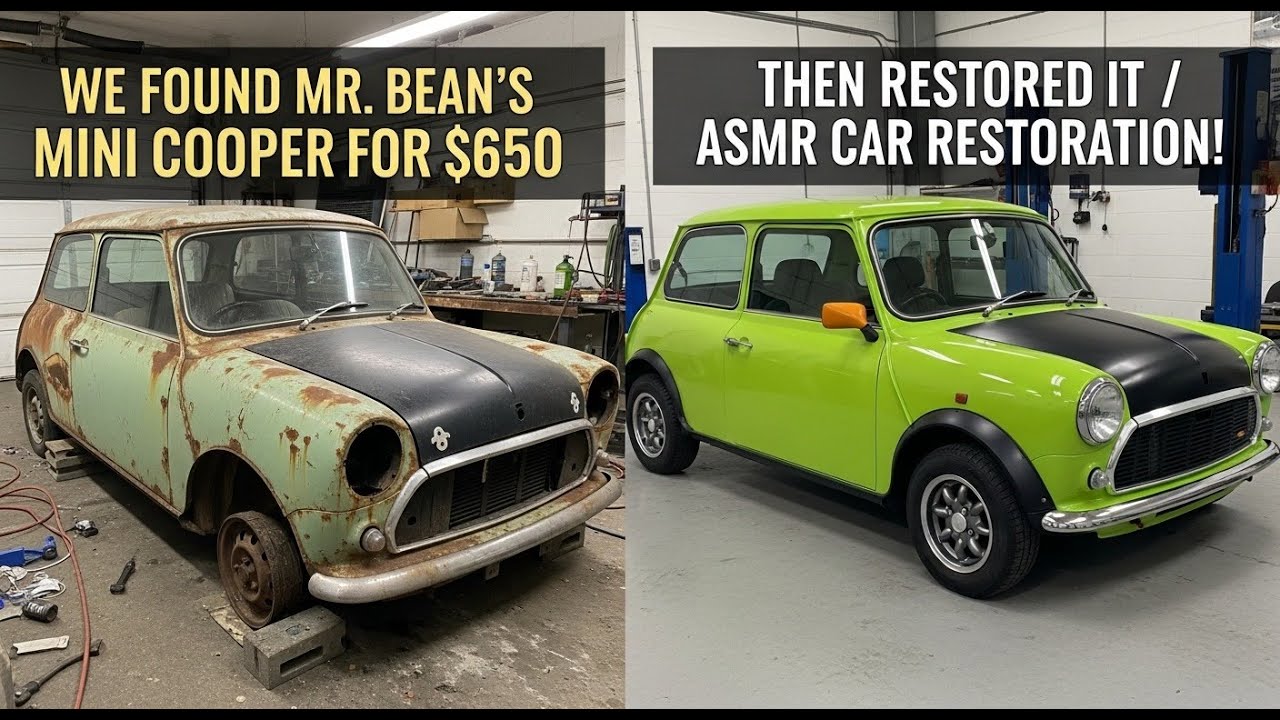 We found Mr.Bean's Mini cooper for $650...Then Restored It / ASMR Car Restoration!
