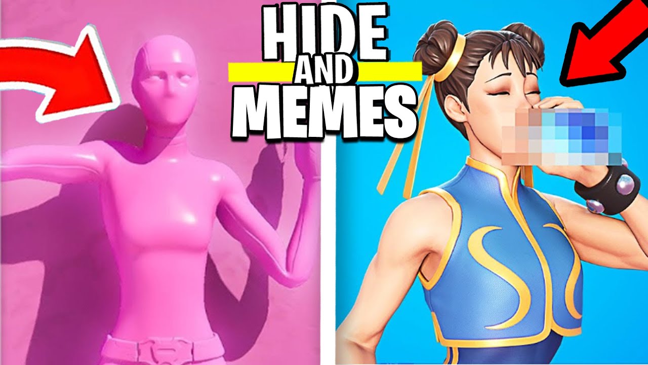 VERSUCHE NICHT ZU LACHEN in HIDE AND MEMES in Fortnite!