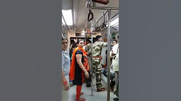 Ladies Compartment in Delhi Metro.(1)