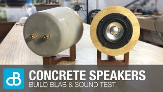 Making Concrete Speakers - SOUND DEMO - by SoundBlab