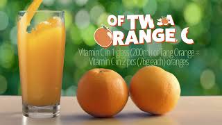 Kumpletuhin ang TANGhalian kasama ang Tang na siksik sa vitamin c of two oranges!