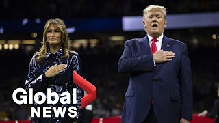 Trump cheered at College Football Championship game