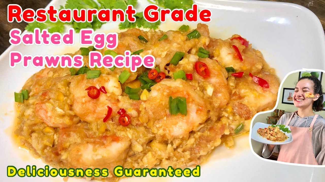 Salted Egg Prawns like you never had before ! Restaurant Grade Recipe that is so easy to recreate
