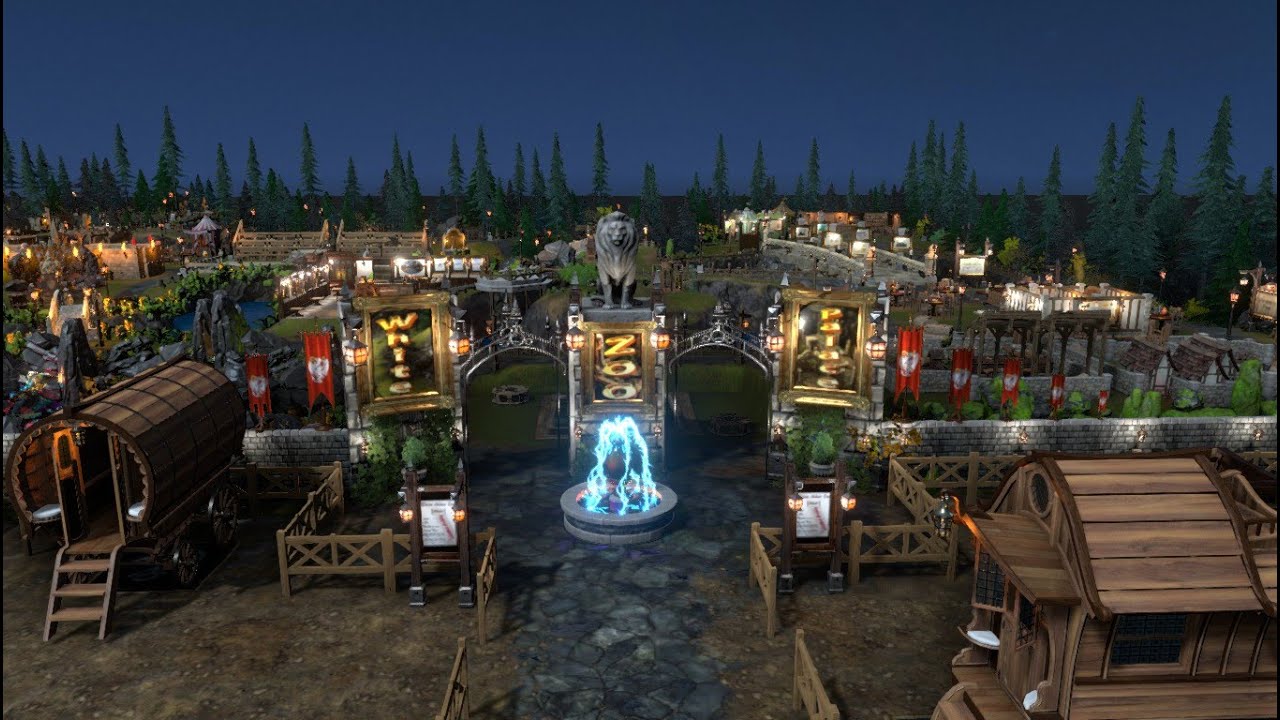 It's time to leave White Palace Zoo, but come back soon! - huge TTRPG battlemap teaser #9