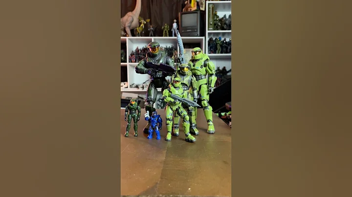 EVERY Combat Evolved Master Chief  Action Figure EVER! #shorts
