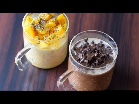 overnight-oats-2-ways-|-mango-overnight-oats-|-chocolate-overnight-oats-|-healthy-breakfast-idea