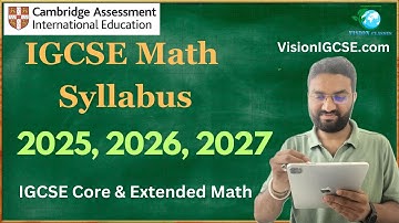 IGCSE Math Syllabus & Structure 2025, 2026, 2027 #igcsemath