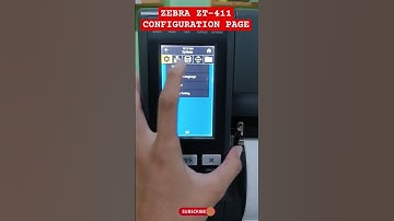 Zebra ZT411  Configuration Page