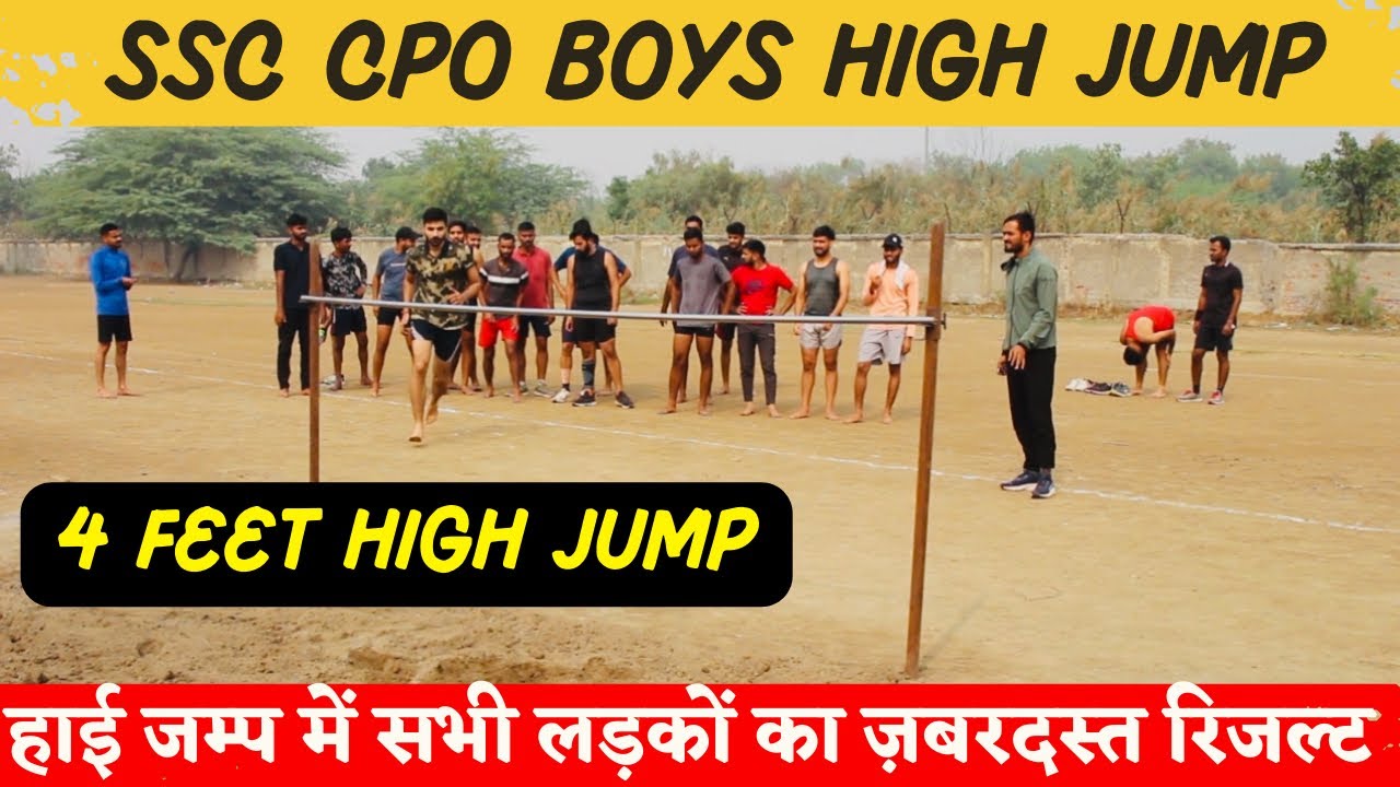 Ssc cpo boys high jump training4feet high jump highjump ssccpo physicaltraining YouTube