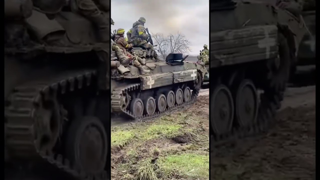 Ukraine troops moving to the Russia vs Ukraine front lines. #ukraine